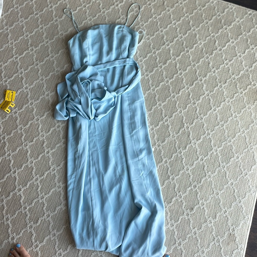 Fame and Partners blue maxi dress